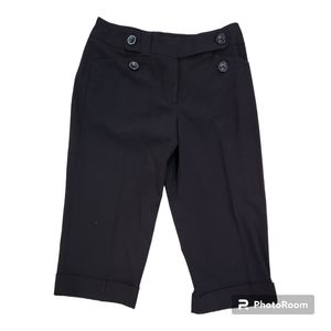 Black Curvy Fit Crop Pant